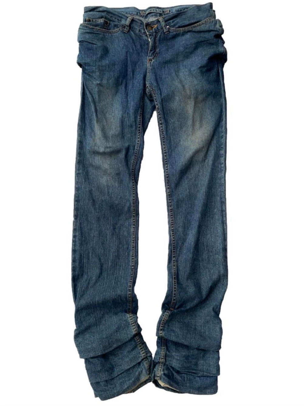 Miharayasuhiro Stacked Bootcut Denim Jeans